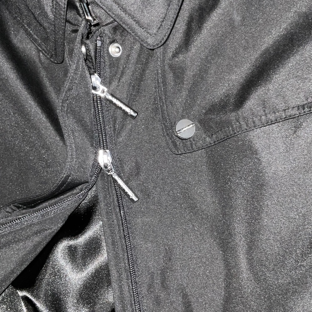 Calvin Klein Rain/Trench Coat Black size Medium - Picture 10 of 11